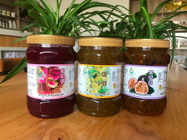 玫瑰花花茶、桂花花茶、百香果花茶