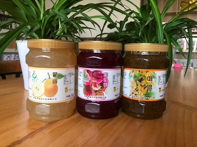 雪梨花茶、玫瑰花花茶、桂花花茶
