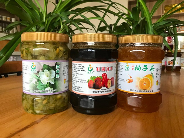 茉莉花花茶、桂圓紅棗花茶、柚子花茶